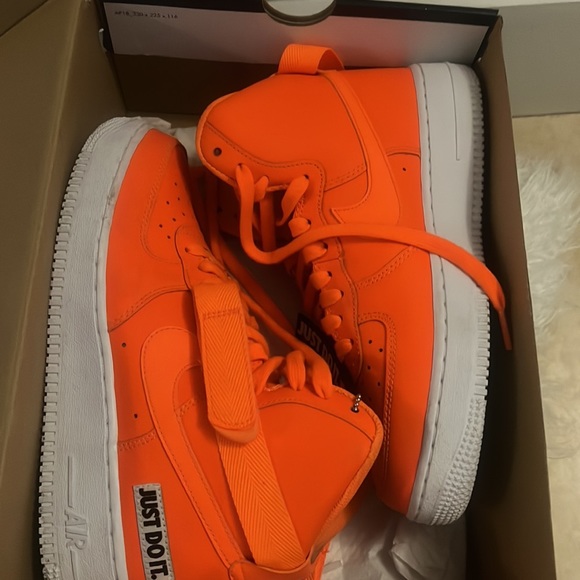 Nike Air Force 1 High Just Do It Pack Orange (GS) - Picture 5 of 12